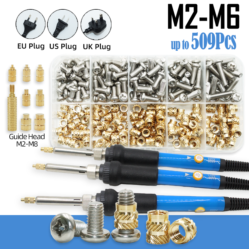 Electronics Repair Kit With Soldering Iron - Heat Set Thread Brass Insert Nut