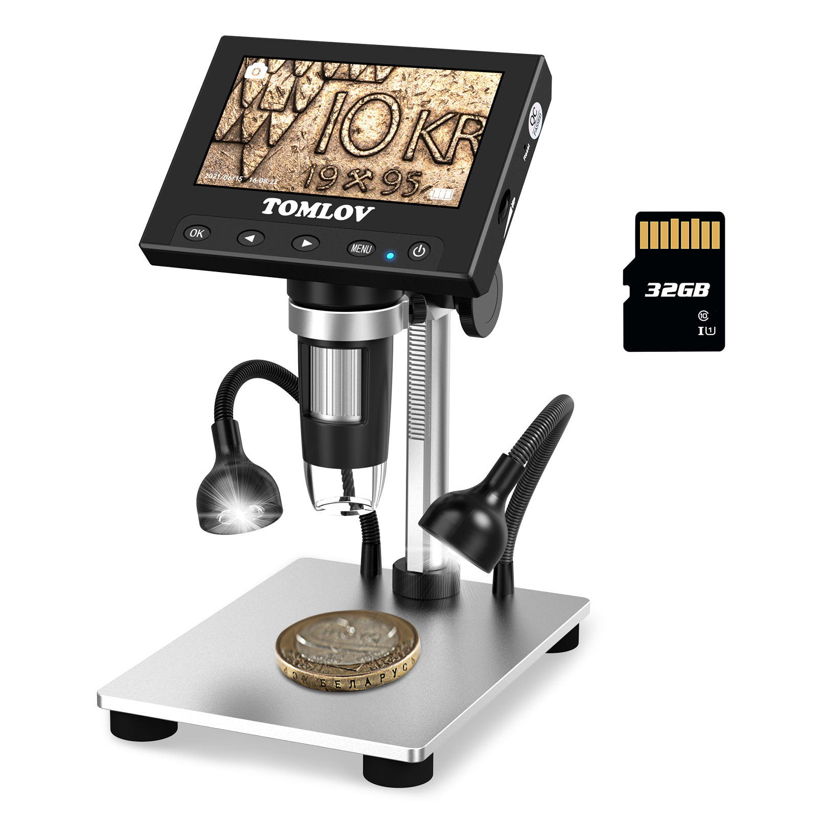 Electronics Repair Microscope - TOMLOV Professional Digital Electronics Soldering Microscope