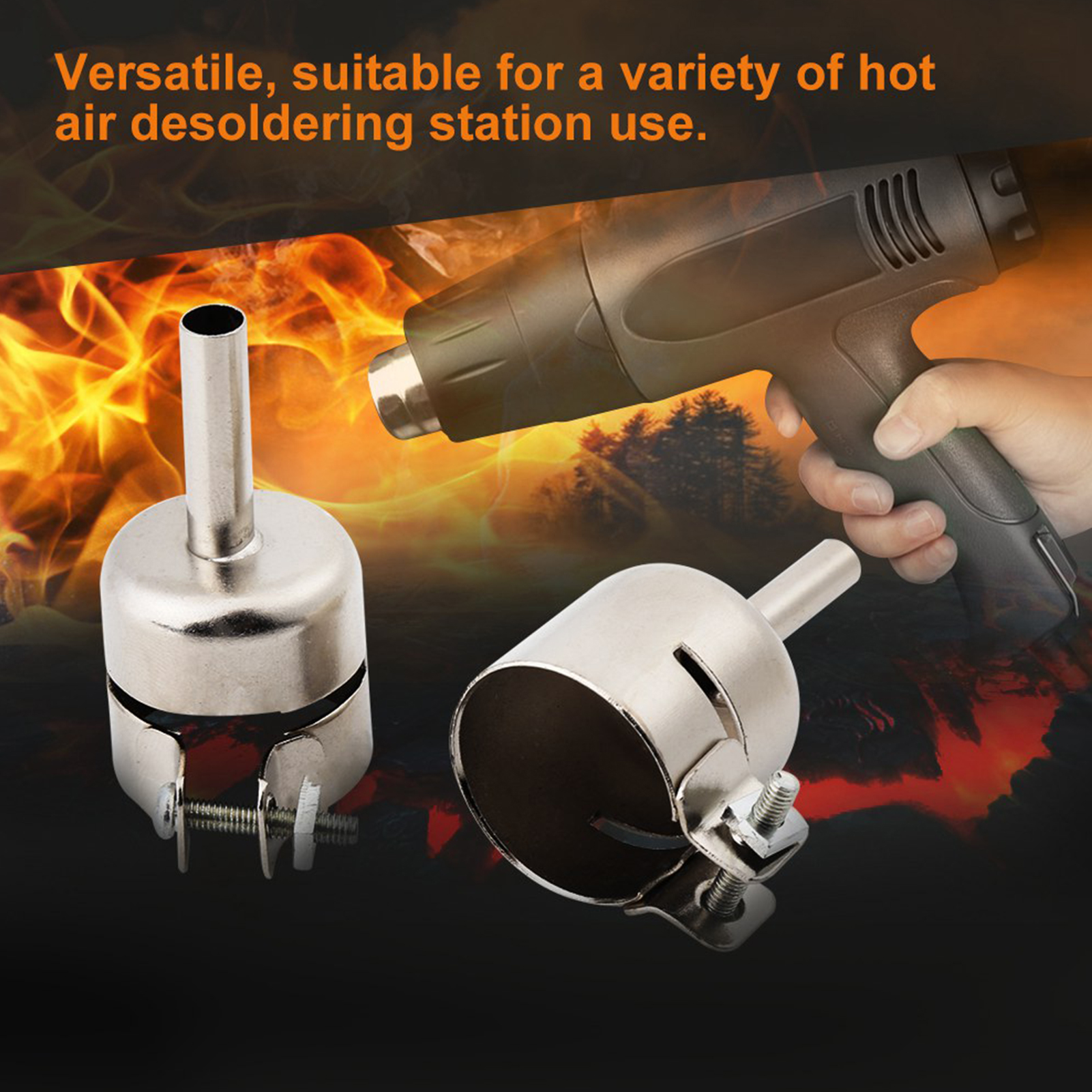 Electronics Repair Youtube - 8pcs/Set Heat Gun Nozzle Kit For