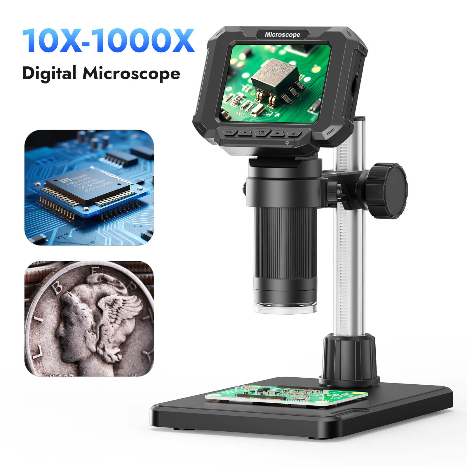 Digital Microscope 2.8 inch 10 - Electronics Repair Microscope review and price