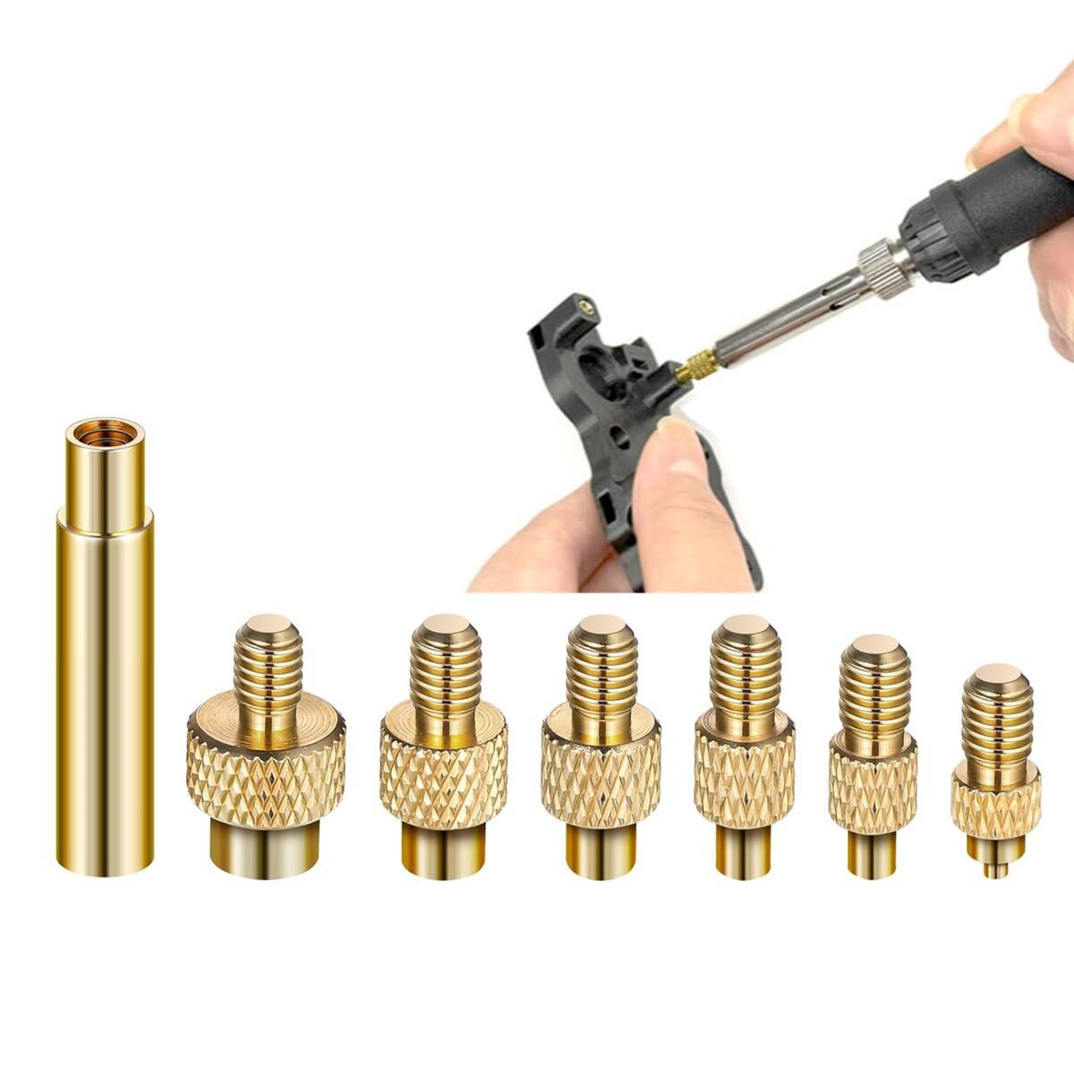 Heat Insert Nut Iron Tips Head - Electronics Repair Kit With Soldering Iron review and price
