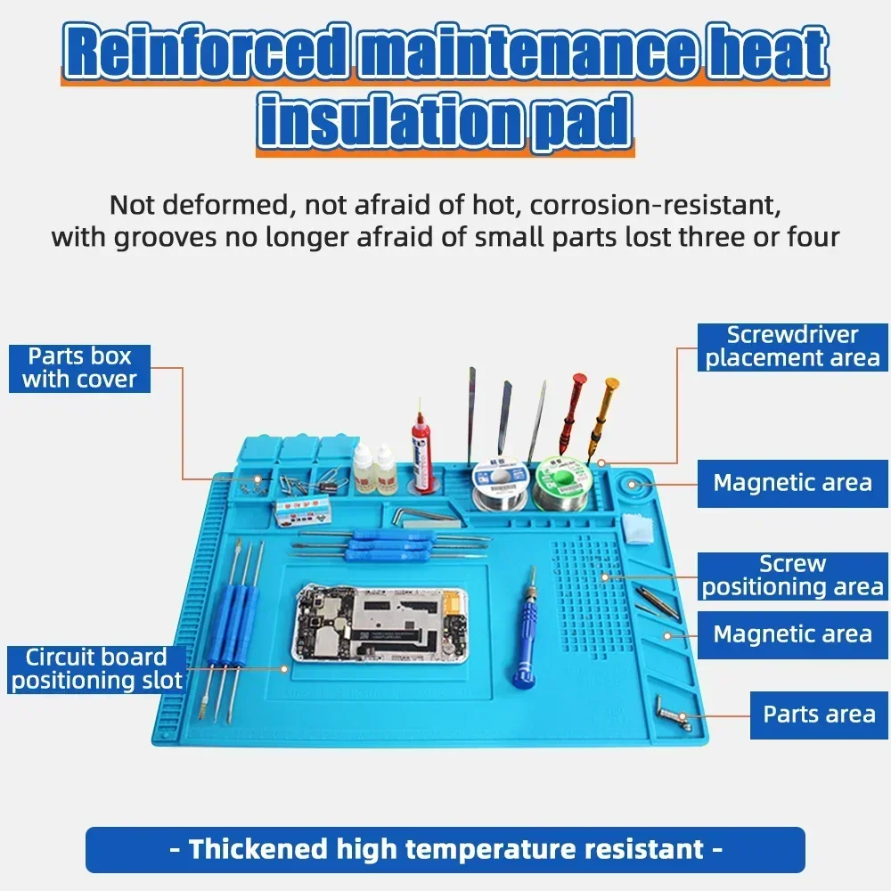Heat Insulation Magnetic Silic - Electronics Repair Table review and price