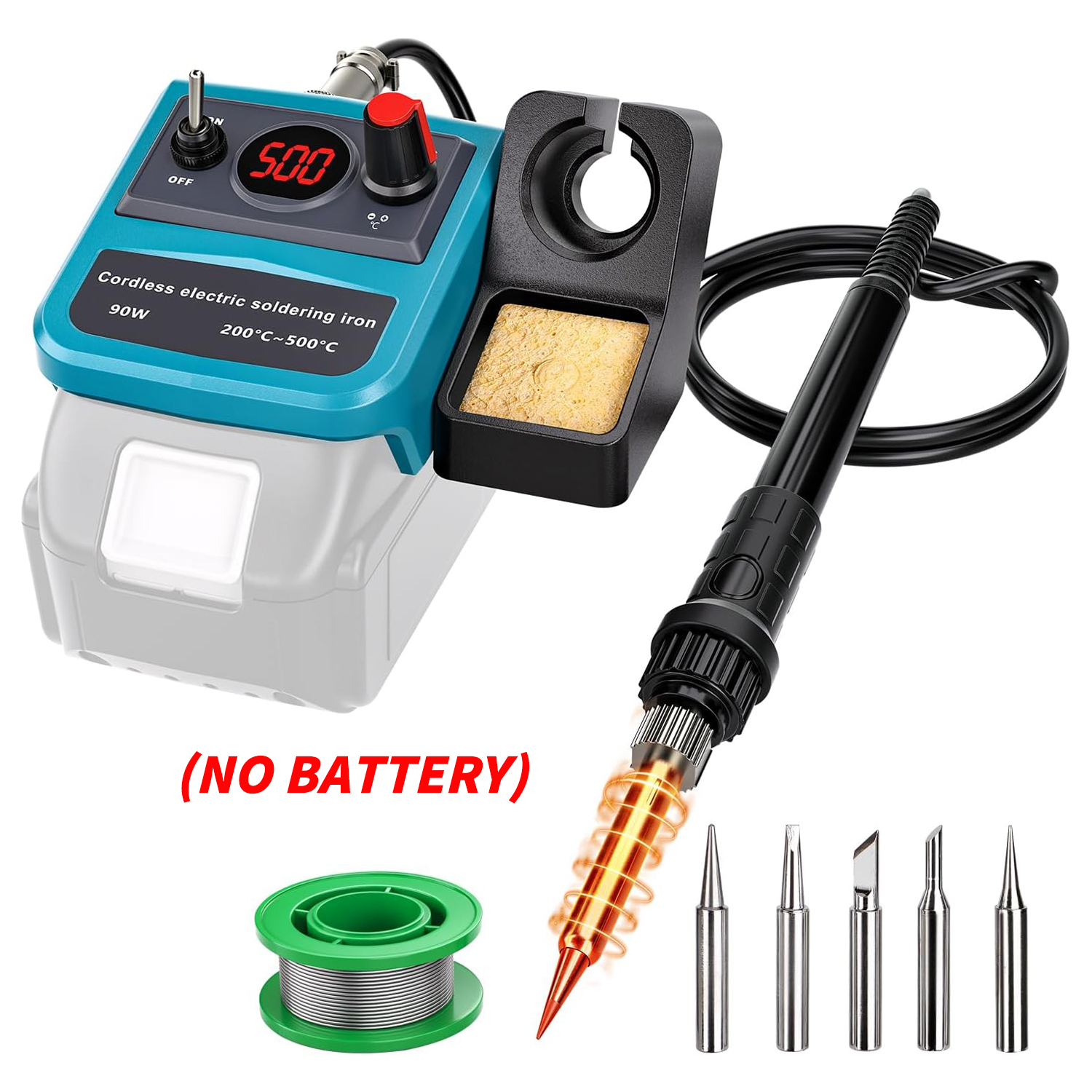 90W LED Digital Cordless Solde - Electronics Repair Kit With Soldering Iron review and price