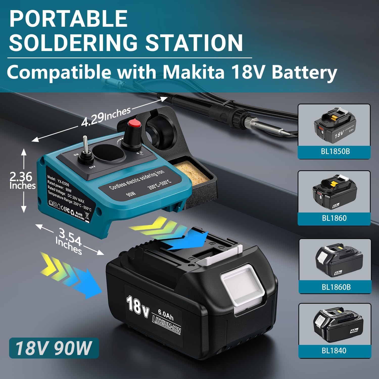90W LED Digital Cordless Solde - Electronics Repair Kit With Soldering Iron review and price