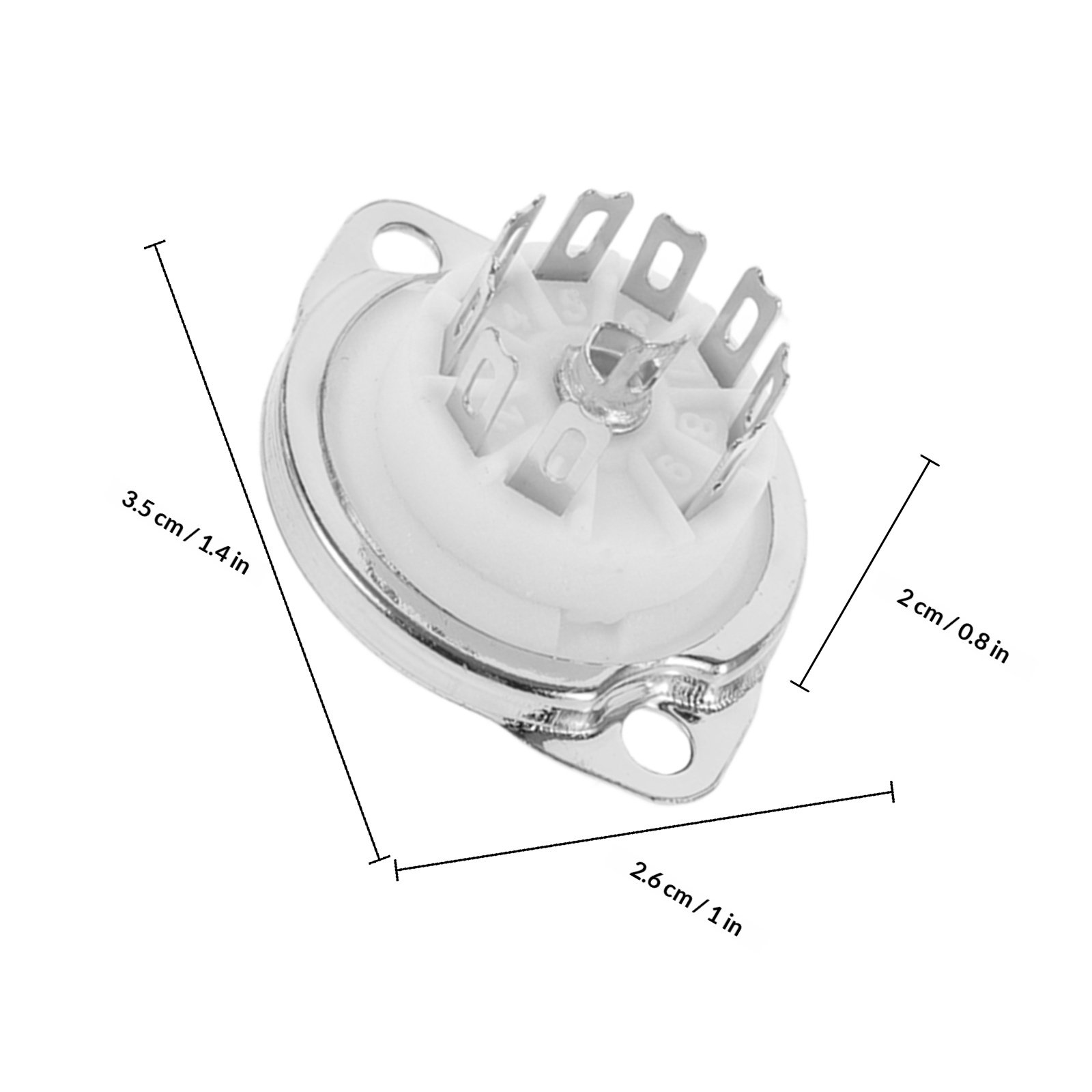 4Pcs Ceramic 9-Pin Tube Socket - Electronics Repair Youtube review and price