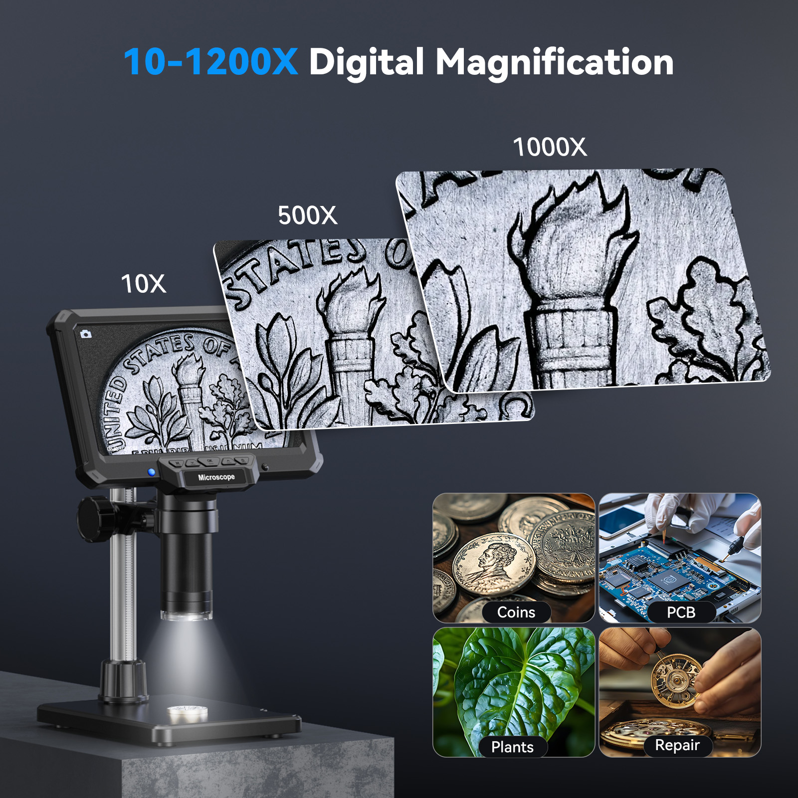 Hayve 7inch Digital Microscope - Electronics Repair Microscope review and price